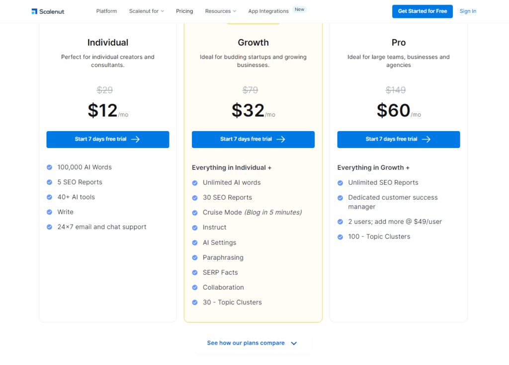 Scalenut-prices-screenshot