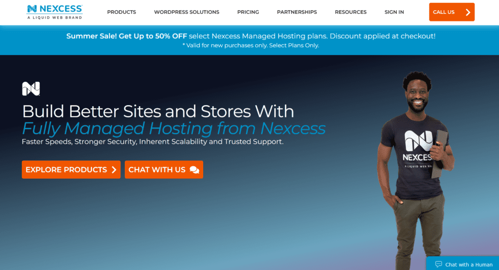 nexcess home page