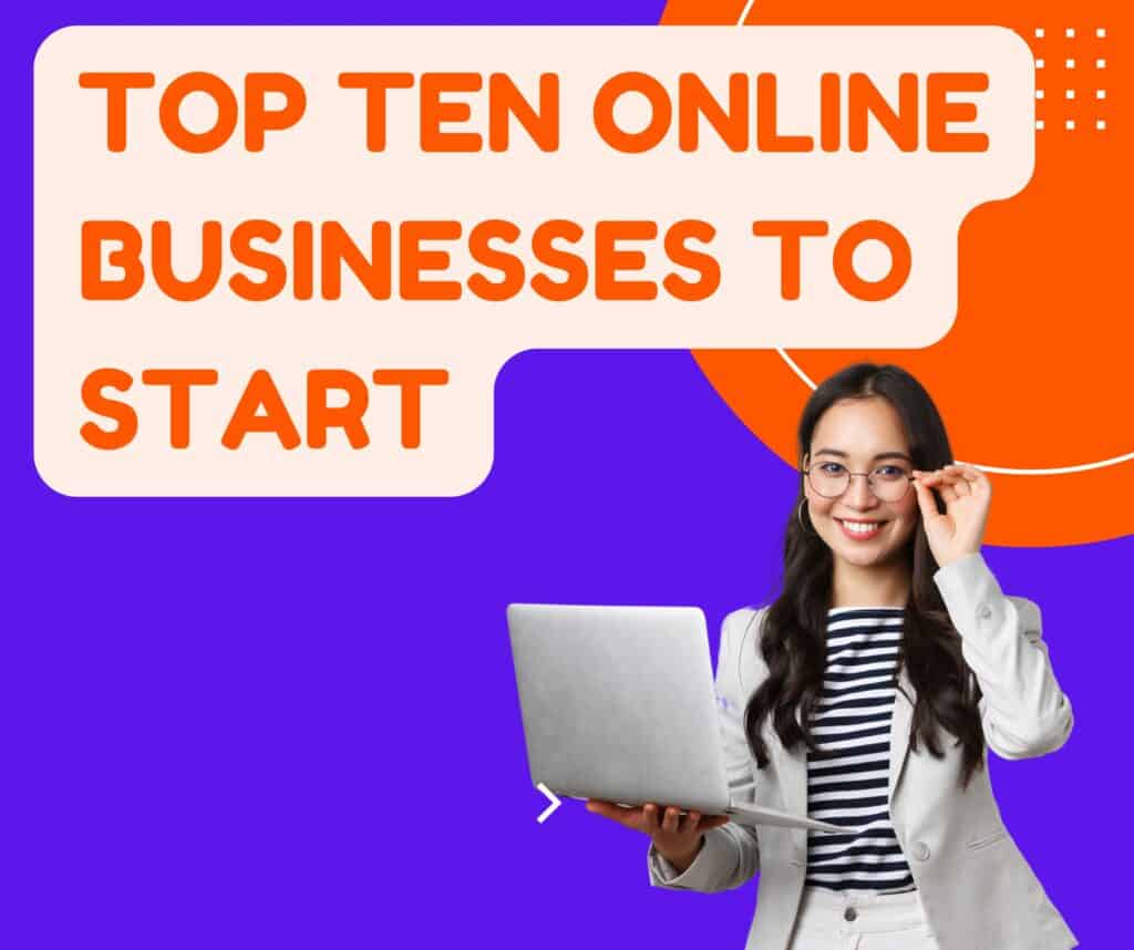 top ten online businesses